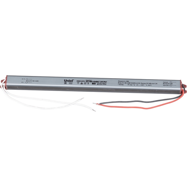 

Блок питания ультратонкий 36Вт Uniel UET-WAC-036B67 24V IP67, UET-WAC-036B67 24V IP67
