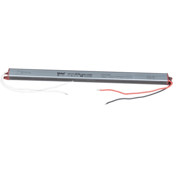 Изображение товара Ультратонкий блок питания 60Вт Uniel 12V IP67 跨国佳品 надежное решение