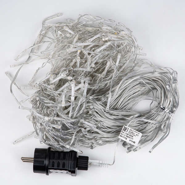 

Бахрома светодиодная с эффектом мерцания, 12м. соединяемая, 195 светодиодов, теплый белый свет Uniel ULD-B12006-195/TTK WARM WHITE IP44, ULD-B12006-195/TTK WARM WHITE IP44