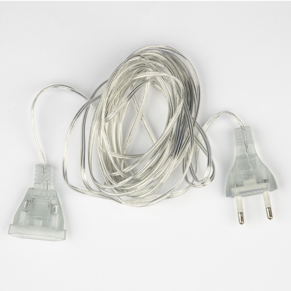 

Удлинитель для подключения гирлянд, 5м. 100 Вт. тип Y25, прозрачный Uniel UCX-Y25/100W-500 CLEAR, UCX-Y25/100W-500 CLEAR