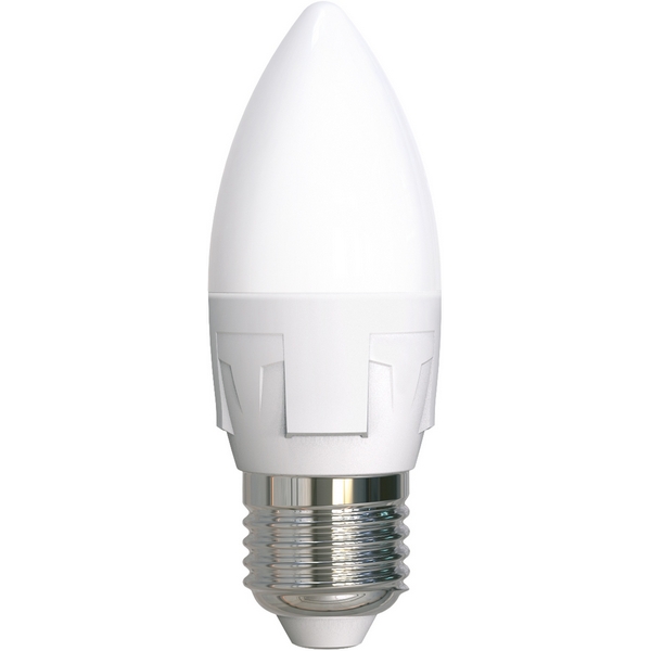 

Лампа светодиодная, матовая, дневной белый свет 6500K Uniel Яркая LED-C37 7W/6500K/E27/FR PLP01WH, Яркая LED-C37 7W/6500K/E27/FR PLP01WH