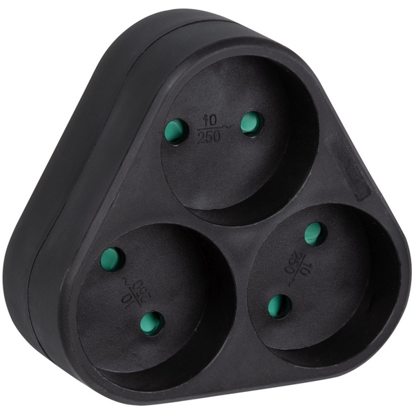 

Разветвитель сетевой б/з. 3 гнезда. 16А, 3500Вт. черный Uniel Сетевые разветвители S-ES3-16F BLACK, Сетевые разветвители S-ES3-16F BLACK