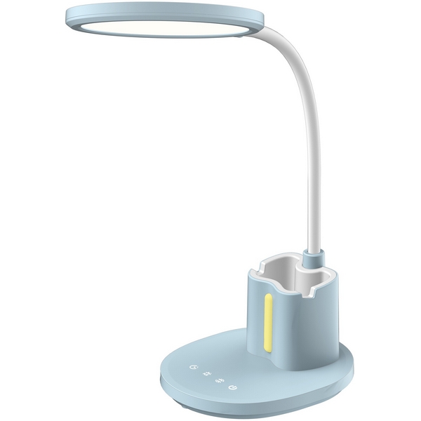 

Настольная лампа с подставкой под телефон и канцелярские принадлежности для школьников Uniel ULM ULM-D150 15W/3000-6500K/DIM BLUE, Голубой, ULM ULM-D150 15W/3000-6500K/DIM BLUE