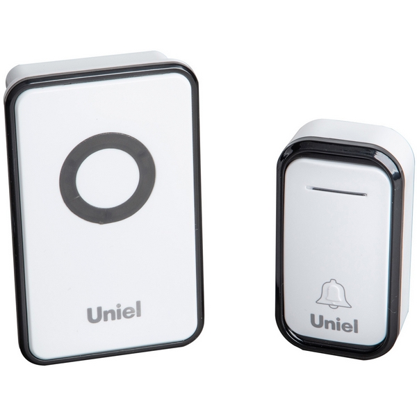 

Звонок электронный 220В черный с белым Uniel UDB-094W-R1T1-38S-BL/WH, UDB-094W-R1T1-38S-BL/WH