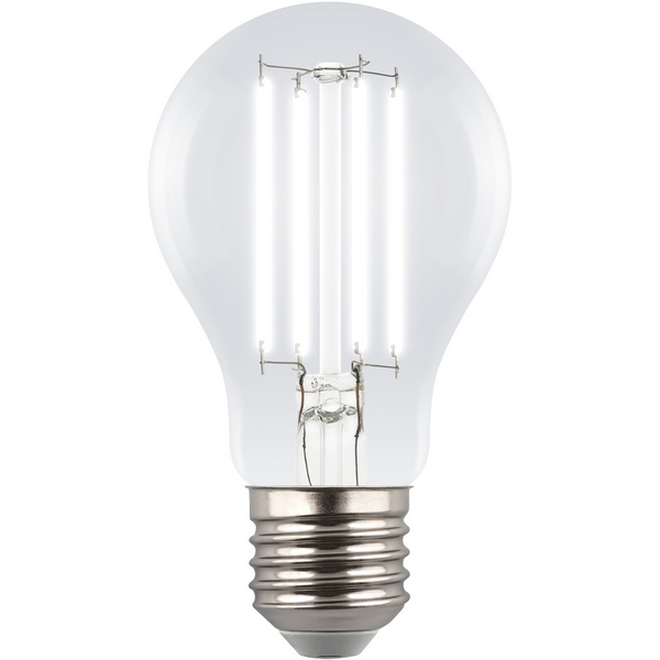 

Лампа светодиодная, прозрачная, белый свет (4000K Uniel Яркая A++ LED-A60-7W/4000K/E27/CL GLY01TR, Яркая A++ LED-A60-7W/4000K/E27/CL GLY01TR