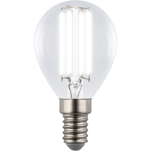 

Лампа светодиодная, форма "шар", прозрачная, белый свет 4000K Uniel Яркая A++ LED-G45-4W/4000K/E14/CL GLY01TR, Яркая A++ LED-G45-4W/4000K/E14/CL GLY01TR