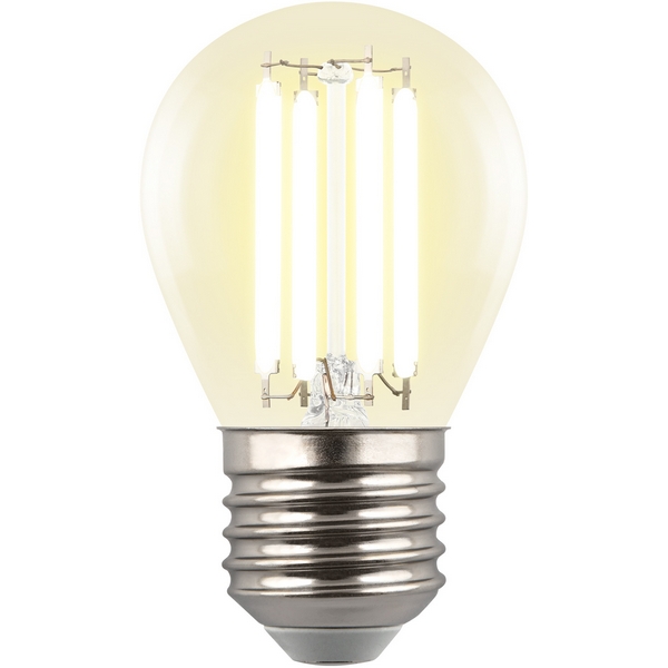 

Лампа светодиодная, форма "шар", прозрачная, теплый белый свет 3000K Uniel Яркая A++ LED-G45-4W/3000K/E27/CL GLY01TR, Яркая A++ LED-G45-4W/3000K/E27/CL GLY01TR