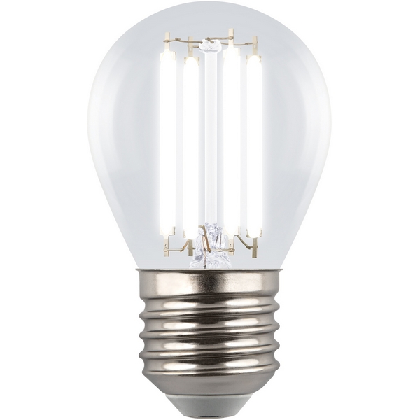 

Лампа светодиодная, форма "шар", прозрачная, белый свет 4000K Uniel Яркая A++ LED-G45-4W/4000K/E27/CL GLY01TR, Яркая A++ LED-G45-4W/4000K/E27/CL GLY01TR