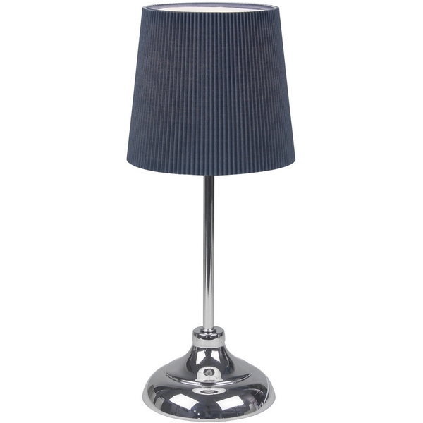 

Настольная лампа Uniel UML-B309 E14 CHROME/DARK BLUE, Серый, UML-B309 E14 CHROME/DARK BLUE