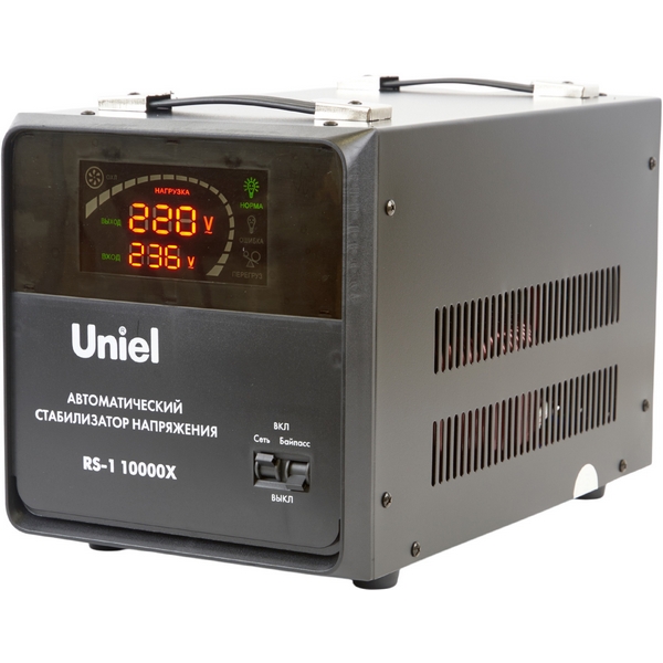 

Стабилизатор напряжения 10000ВА релейный, однофазный, напольный Uniel Reliability RS-1 10000X, Reliability RS-1 10000X