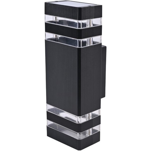 Изображение товара Настенный светильник уличный под лампы Е27 черный Uniel UUL-S18A 2x60W/E27 IP65 BLACK