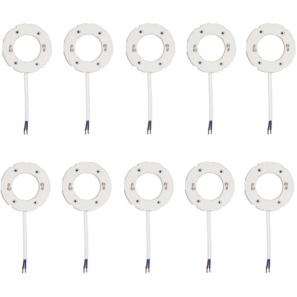 

Патрон подвесной, 10см. термостойкий пластик, цоколь GX53, набора из 10штук белый Uniel ULH-GX53-Plastic-10cm SET10 POLYBAG, ULH-GX53-Plastic-10cm SET10 POLYBAG