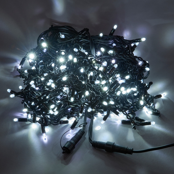 Изображение товара Гирлянда Uniel ULD-B5007-300/TBK WHITE IP67 Бахрома 300 LED 5 м IP67