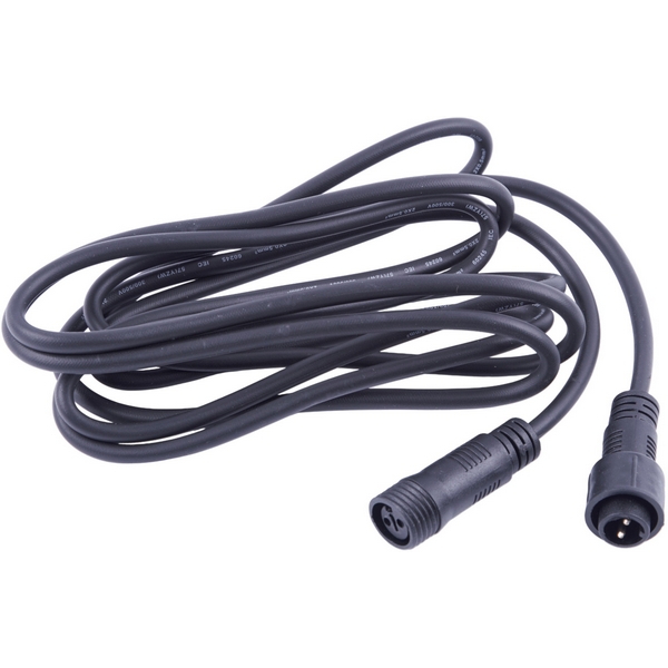 Удлинитель для гирлянд серии F90PRO 3м статика/мерцание IP67 черный Uniel UCX-F90 E/3M/BK