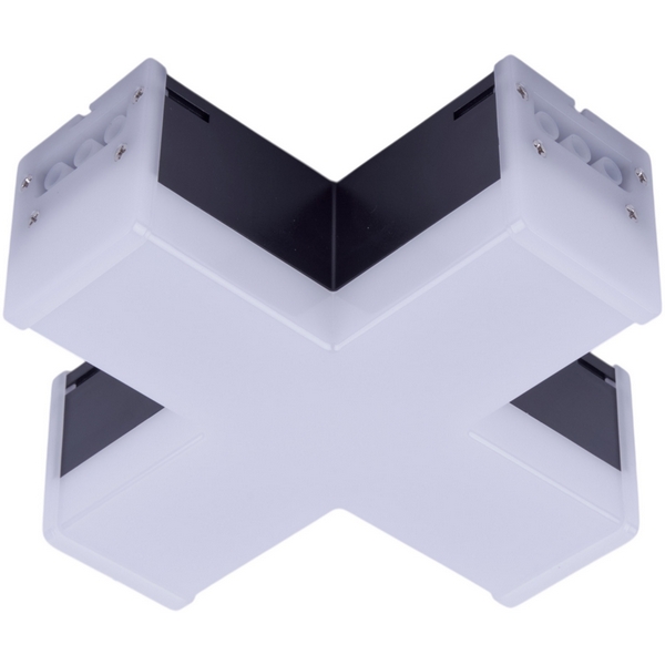 Изображение товара Светильник светодиодный X-образный 4000K Uniel ULO-N11X-12W/4000K IP40 BLACK
