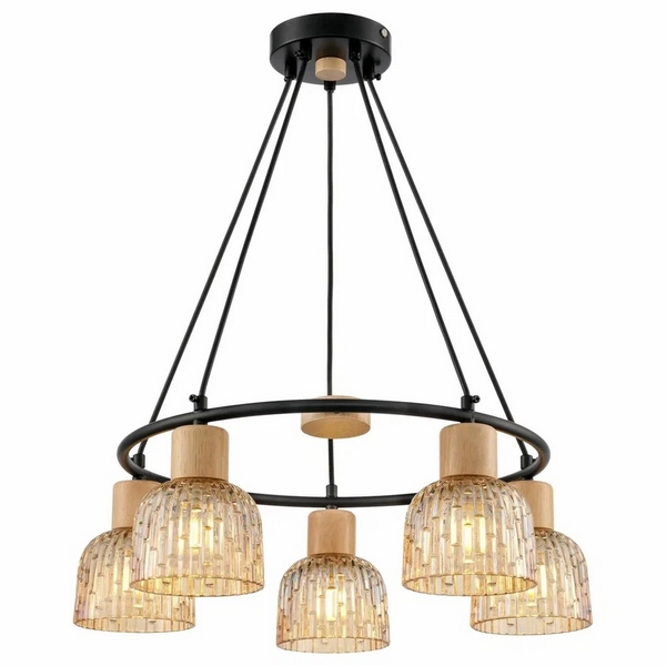 

Подвесная люстра Velante 213-023-05, Янтарный, 213-023-05