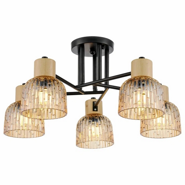 

Потолочная люстра на штанге Velante 213-027-05, Янтарный, 213-027-05