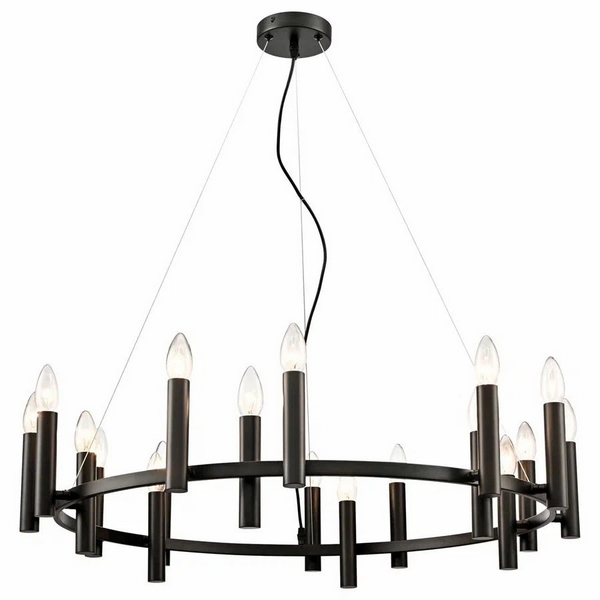 Изображение товара Подвесная люстра Velante 367-023-18 классика с регулируемой высотой 18 ламп