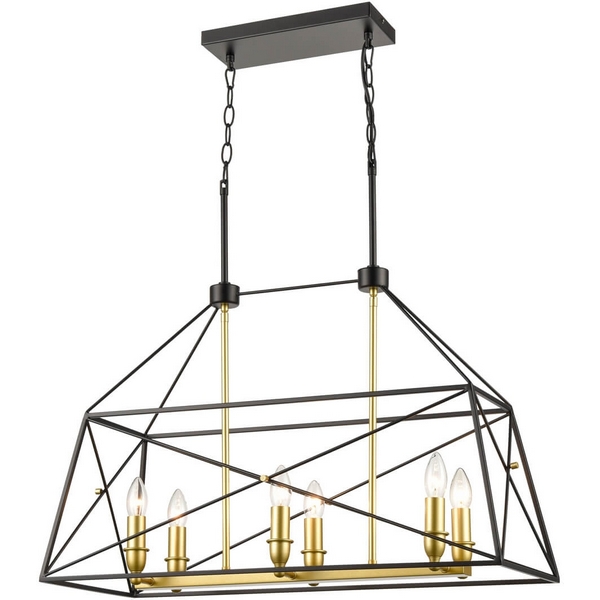 

Подвесной светильник Vele Luce Clemente 10038 VL4272P06, Черный, Clemente 10038 VL4272P06