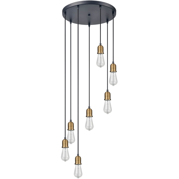 

Каскадный подвесной светильник Vele Luce Tenuto VL6532P07, Черный, Tenuto VL6532P07