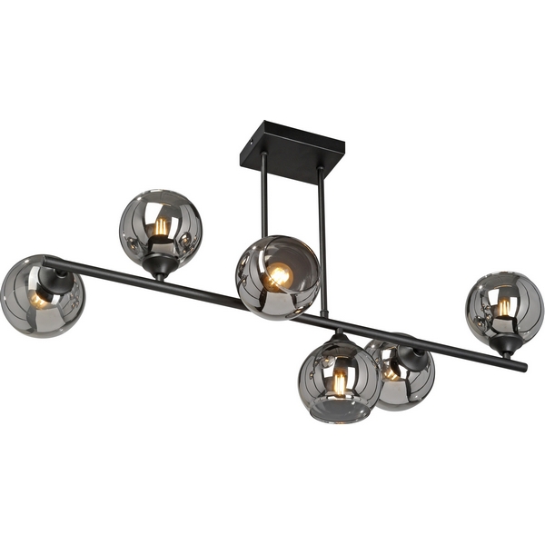 

Потолочная люстра на штанге Vitaluce V2046-1/6PL, Дымчатый, V2046-1/6PL