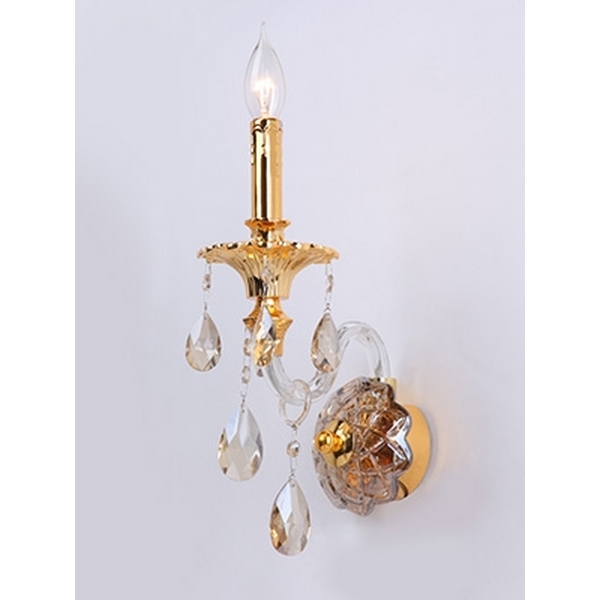 

Бра Vitaluce V2327/1A в виде свечи с подвесками, Золото, V2327/1A