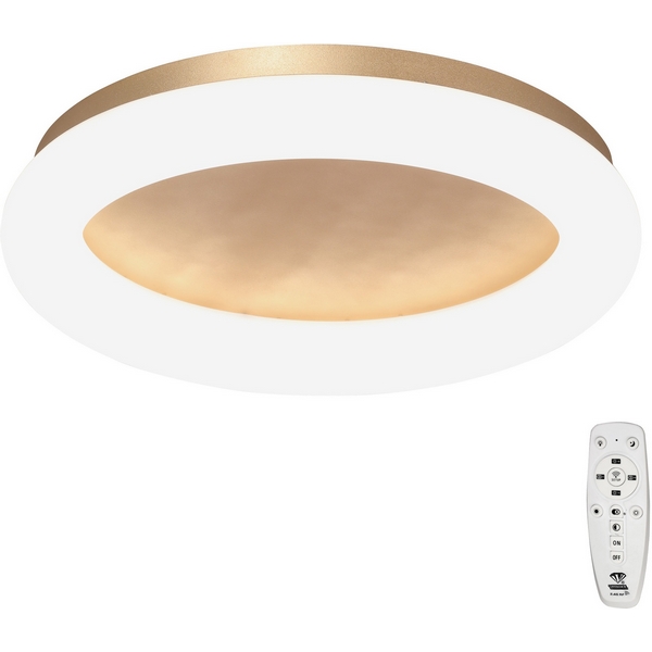 

Потолочный светодиодный светильник круглый LED 52Вт, 2700-6500К Vitaluce V2538DT-8/1PL, Золото, V2538DT-8/1PL