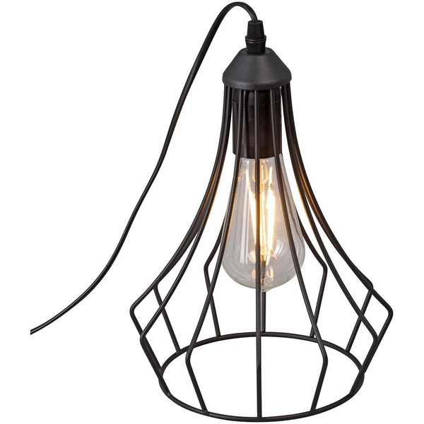 Изображение товара Настольная лампа Vitaluce V2566-1/1L стиль Лофт черный металлик для дома