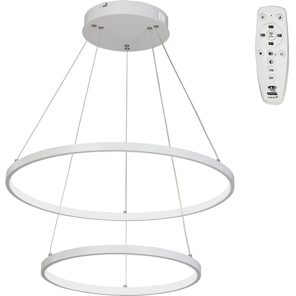 

Подвесной светильник с ПДУ светодиодный LED 81Вт, 2700-6500К Vitaluce V2691DT-0/2S кольцо, V2691DT-0/2S