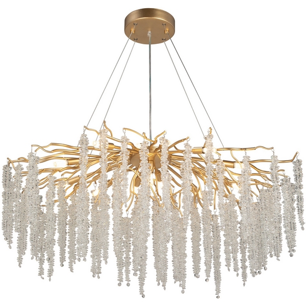 Изображение товара Подвесная люстра Vitaluce V2855-8/13S Арт-Деко с галогенными лампами 13 светильников