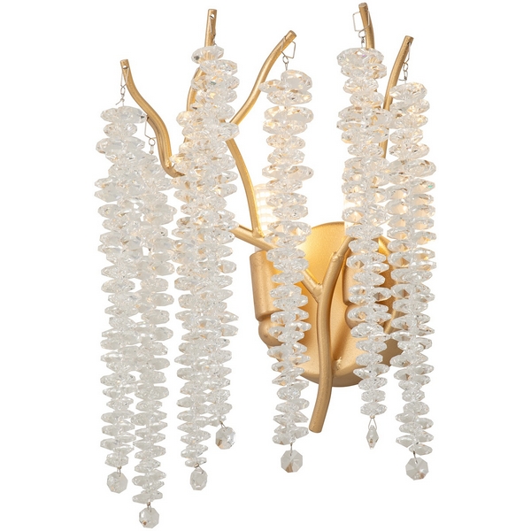 Изображение товара Бра Vitaluce V2855-8/2A стиль Арт-Деко с галогенными лампами и золотой отделкой