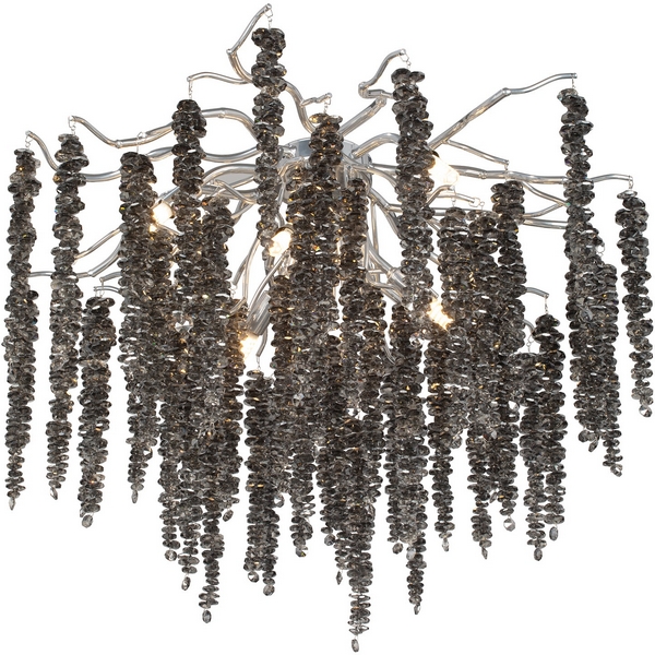 Изображение товара Потолочная люстра Vitaluce V28551-9/7PL Арт-Деко с 7 галогенами хром