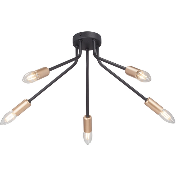 

Потолочная люстра Vitaluce V3020-1/5PL, Черный, V3020-1/5PL