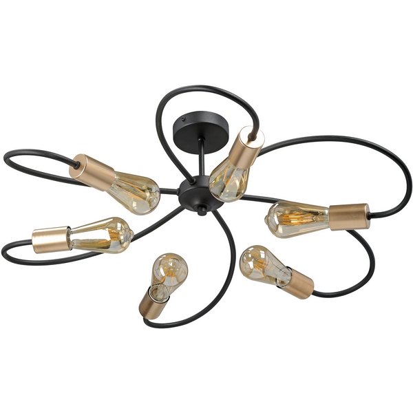 

Потолочная люстра Vitaluce V3076-1/6PL, Золото, V3076-1/6PL