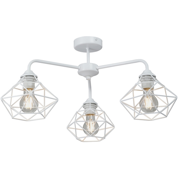 Изображение товара Потолочная люстра на штанге Vitaluce V4258-0/3PL современный дизайн белый металл