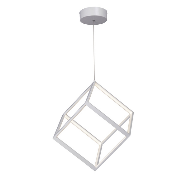 

Подвесной светильник LED Vitaluce V4620-0/1S форма куба, Белый, V4620-0/1S
