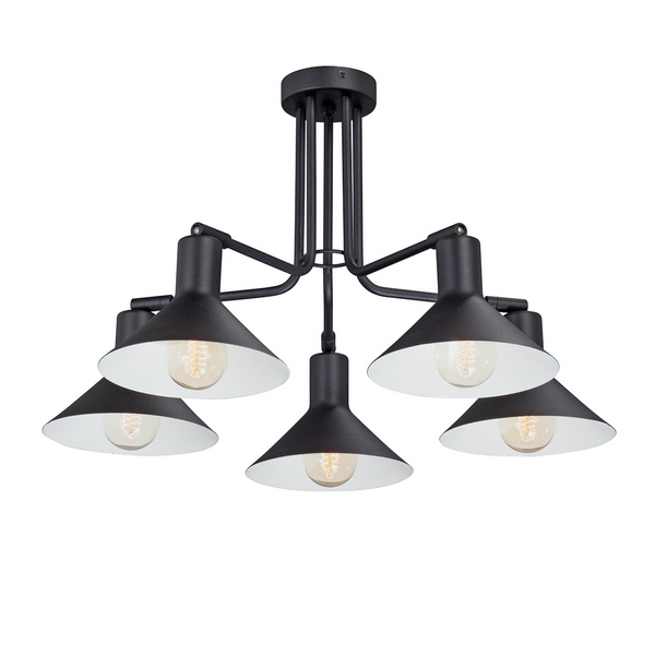 

Потолочная люстра Vitaluce V4809-1/5PL, Черно-белый, V4809-1/5PL