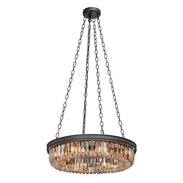 

Подвесная люстра хрусталь Vitaluce V5298-1/8, Черный, V5298-1/8