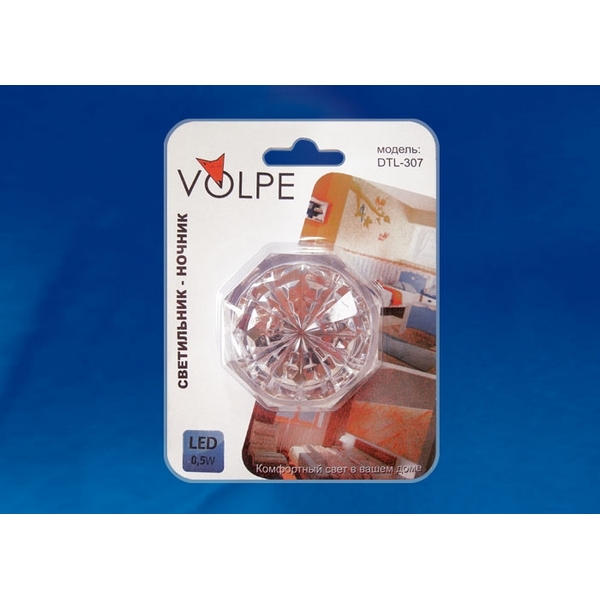 

Ночник светодиодный Volpe DTL-307-Кроха/White/3LED/0,5W, DTL-307-Кроха/White/3LED/0,5W
