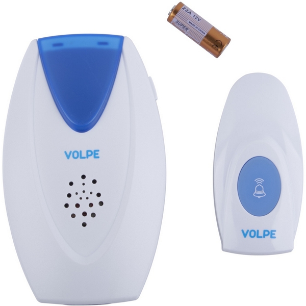 

Звонок беспроводной 36 мелодий, световая индикация Volpe UDB-Q028 UDB-Q028 W-R1T1-16S-80M-WH, UDB-Q028 UDB-Q028 W-R1T1-16S-80M-WH