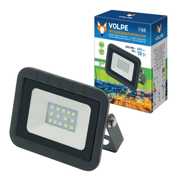 

Прожектор уличный светодиодный ULF-Q511 10W/GREEN IP65 220-240В BLACK картон (Volpe), Черный, ULF-Q511 10W/GREEN IP65 220-240В BLACK картон