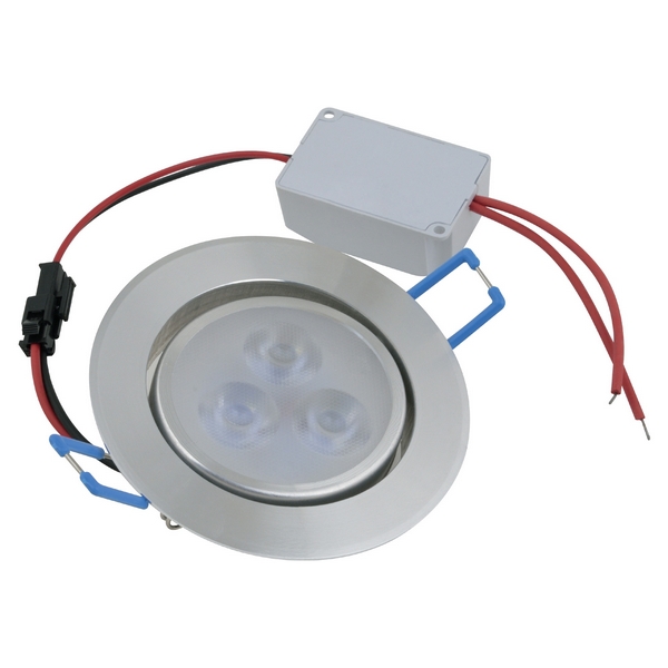 Встраиваемый светильник светодиодный ULM-Q262 3W/DW IP65 SILVER (Volpe)