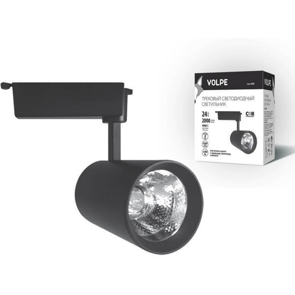 

Трековый светильник однофазный 220V светодиодный ULB-Q253 24W/NW/A BLACK (Volpe), Черный, ULB-Q253 24W/NW/A BLACK