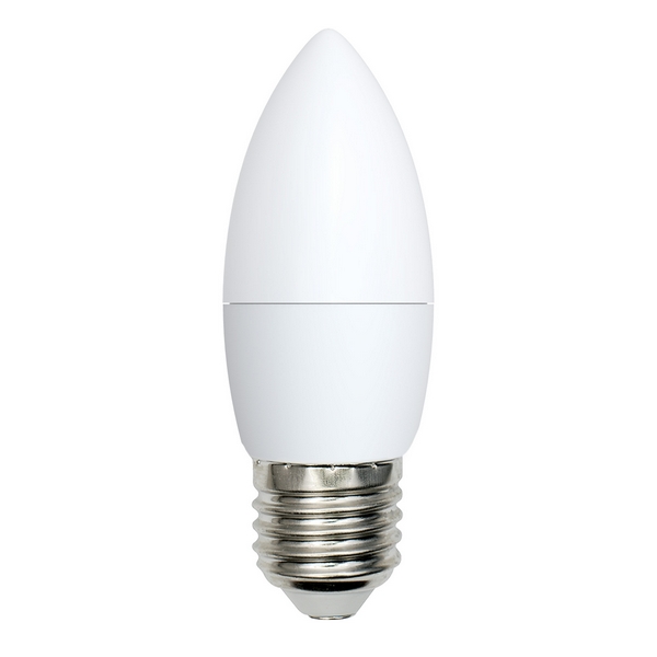 

Лампочка светодиодная LED-C37-7W/DW/E27/FR/NR картон Volpe, LED-C37-7W/DW/E27/FR/NR картон