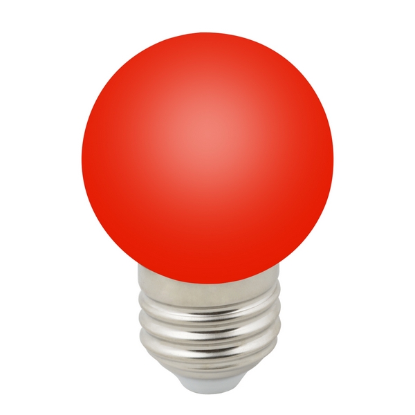 

Лампочка светодиодная Volpe LED-G45-1W/RED/E27/FR/С, LED-G45-1W/RED/E27/FR/С