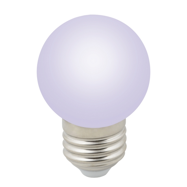 

Лампочка светодиодная Volpe LED-G45-1W/RGB/E27/FR/С, LED-G45-1W/RGB/E27/FR/С