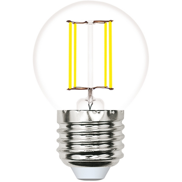 

Лампа светодиодная, форма "шар", прозрачная, белый свет 4000K Volpe Optima Филамент LED-G45-5,5W/4000K/E27/CL/SLF, Optima Филамент LED-G45-5,5W/4000K/E27/CL/SLF