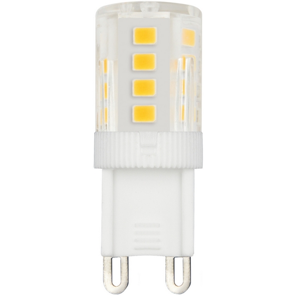 

Лампа светодиодная, прозрачная. теплый белый свет 3000K Volpe Optima LED-JCD-4,5W/3000K/G9/CL/SLS, Optima LED-JCD-4,5W/3000K/G9/CL/SLS