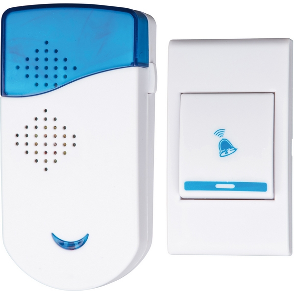 

Звонок беспроводной 36 мелодий, световая индикация Volpe UDB-Q030 UDB-Q030 W-R1T1-32S-100M-WH, UDB-Q030 UDB-Q030 W-R1T1-32S-100M-WH