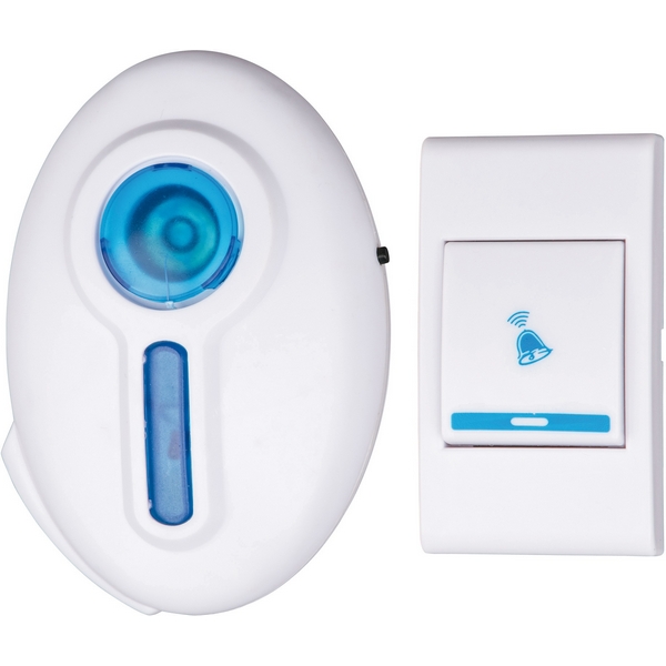 

Звонок беспроводной 36 мелодий, световая индикация Volpe UDB-Q033 UDB-Q033 W-R1T1-32S-100M-WH, UDB-Q033 UDB-Q033 W-R1T1-32S-100M-WH